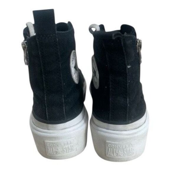 Converse Lugged Lift Kids High Top Shoes Size 5 Platform Zipper Lace Up Sneakers - Picture 6 of 11